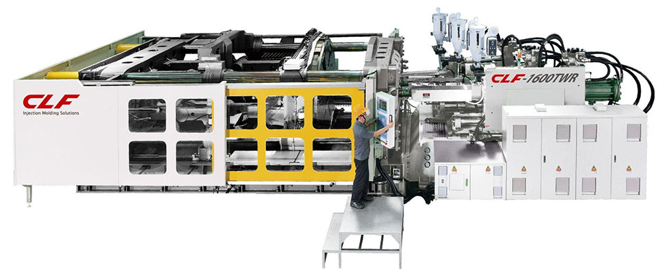 Multi-color plastic injection molding machines
