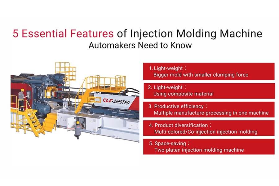 5 Essential Features of Injection Molding Machine : Automakers Need to Know